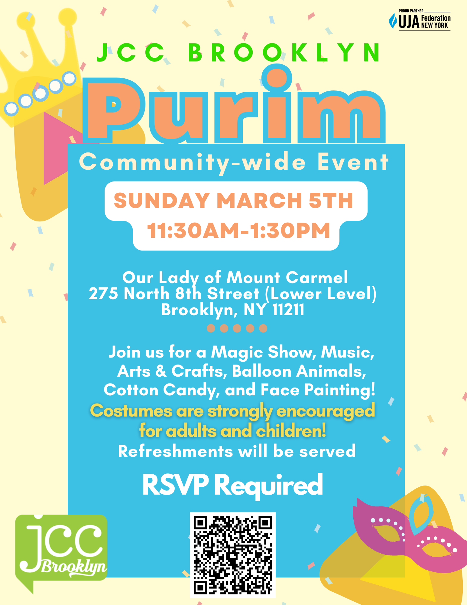 Purim Celebration - JCC Brooklyn North Williamsburg