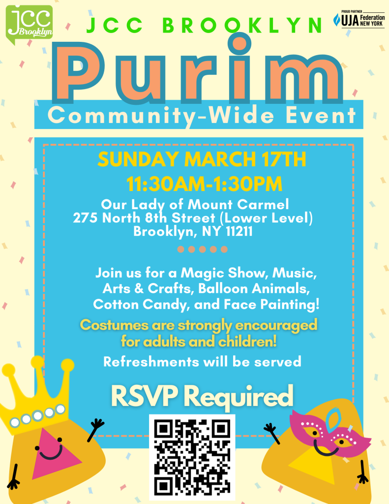 Purim Community Wide Event - JCC Brooklyn North Williamsburg